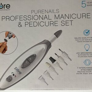 Professional Manicure & Pedicure Set - Silver